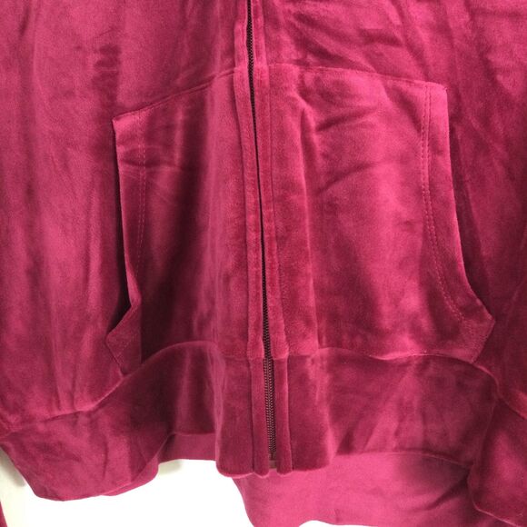 Marvel Black Panther Wakanda Forever Velvet Full Zip Crop Hoddie Berry Red XXL - Picture 2 of 12